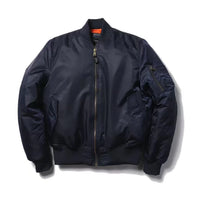 Unisex Premium Bomber Jacket with Zipper - Alex-Navy Blue-S-State of Style