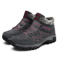 Unisex Winter Boots Aspen | Waterproof, Warm and Non-slip-Grey-Red-6-State of Style