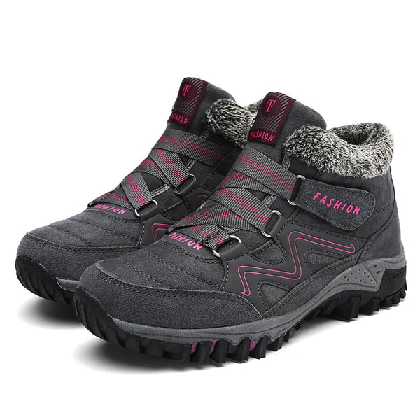 Unisex Winter Boots Aspen | Waterproof, Warm and Non-slip-Grey-Red-6-State of Style