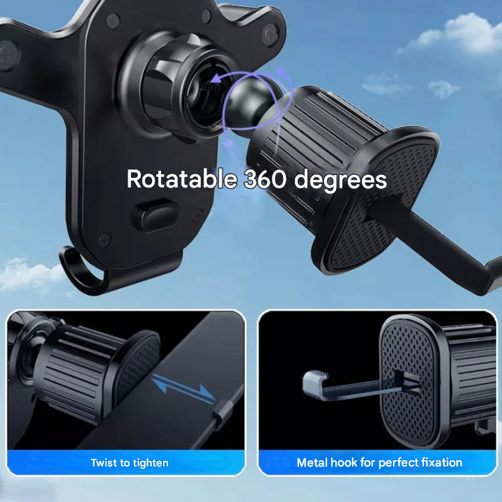 Universal Car Phone Holder with Ventilation Hook – Griponix-State of Style