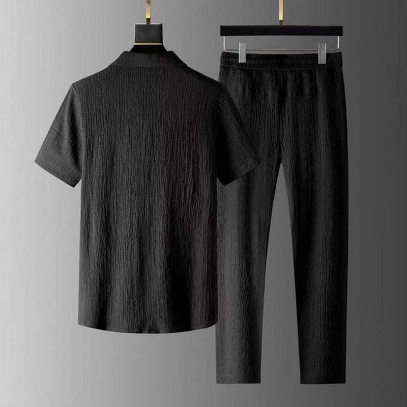 Urban Men's Top and Trouser Set - NovaLounge-White-XS-State of Style