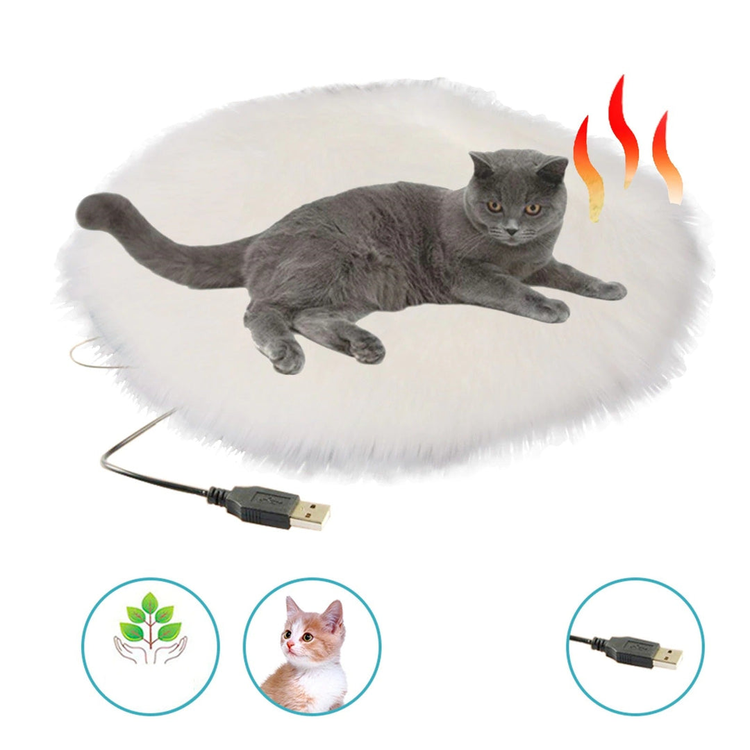 USB-Heated Cat Bed – WarmNest-White-State of Style