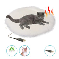 USB-Heated Cat Bed – WarmNest-White-State of Style