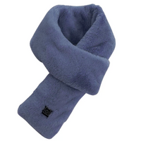 USB Heated Faux Fur Scarf - ThermaFur-Blue-State of Style