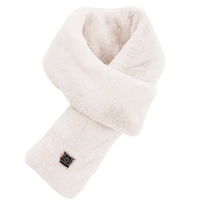 USB Heated Faux Fur Scarf - ThermaFur-Milk White-State of Style