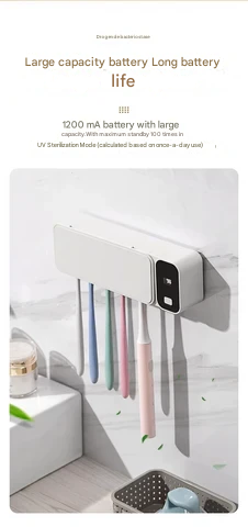 UV Toothbrush Steriliser – Lumora-Grey-State of Style