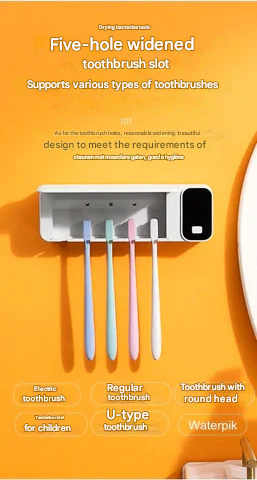 UV Toothbrush Steriliser – Lumora-Grey-State of Style