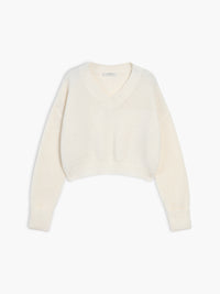 V-Neck Pullover for Women - Mila-White-XS-State of Style