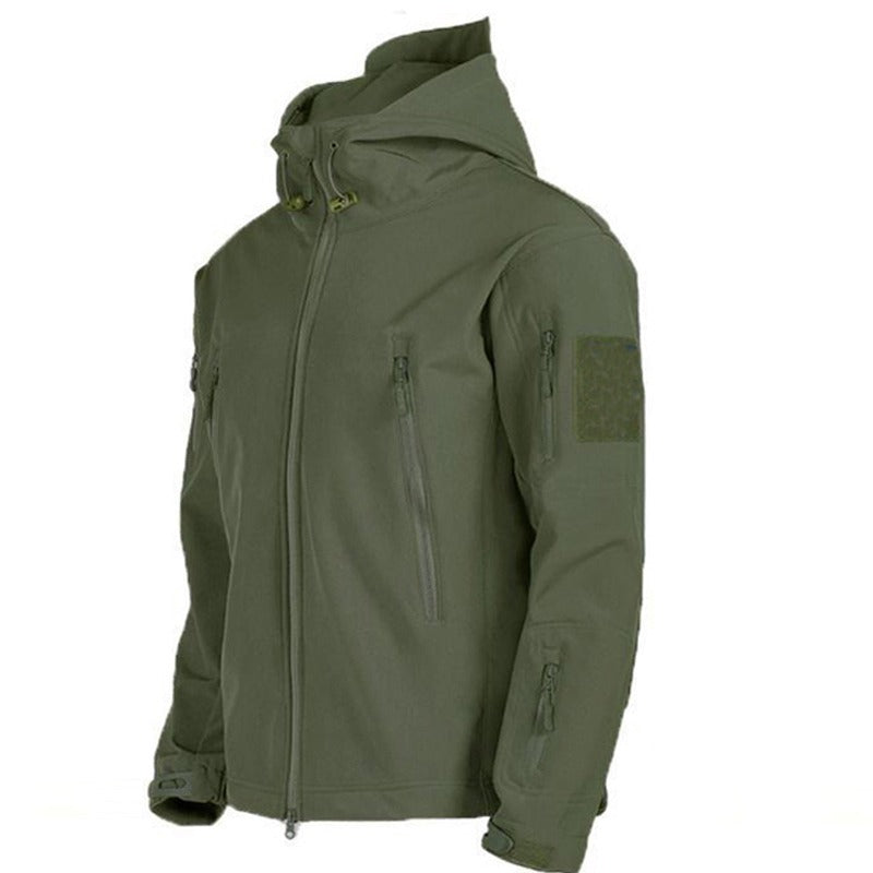 ValorTrek Tactical Men's Outdoor Clothing-Thermal Jacket-Green-S-State of Style