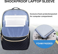 Lightweight Waterproof Laptop Backpack with USB Port – 15.6" Compatible