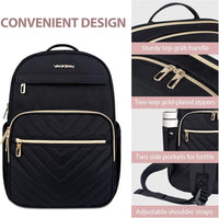 Lightweight Waterproof Laptop Backpack with USB Port – 15.6" Compatible