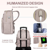 Lightweight Waterproof Laptop Backpack with USB Port – 15.6" Compatible