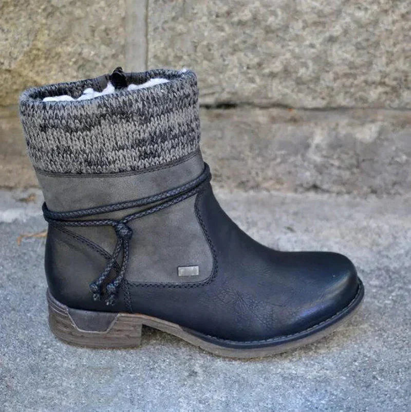 Ladies' Leather Ankle Boots - Maren