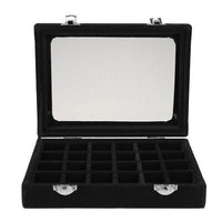 Velvet Transparent Lid Jewellery Box-BEIGE-State of Style
