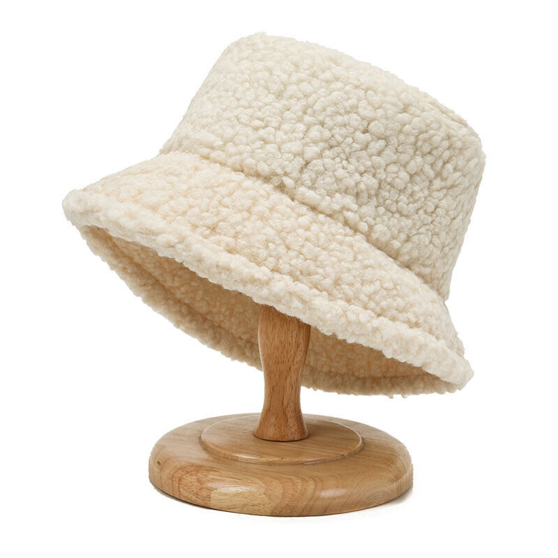Venus Teddy Bucket Hat | Warm and Stylish-White-State of Style
