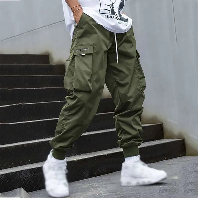 Versatile Cargo Trousers for Men - Jens-Olive Green-M-State of Style