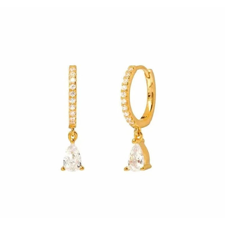 Versatile Earrings Set - Aurora-Modern CZ Hoop-Gold-State of Style