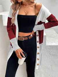 Versatile Long Sleeve Vest - Celeste-Red-S-State of Style