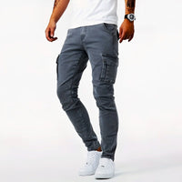 Versatile Stretch Cargo Trousers - FlexCargo-Grey-S-State of Style