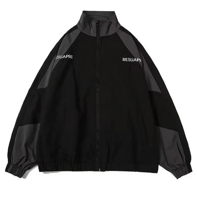Versatile Windbreaker Jacket - Aria-Black-S-State of Style