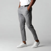 Versatile Wrinkle-Free Trousers | Stretch Mobility Pants-Gray-XS-State of Style