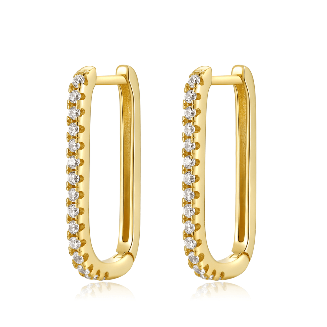 Vertical Zirconia Earrings – Inez-Gold-State of Style
