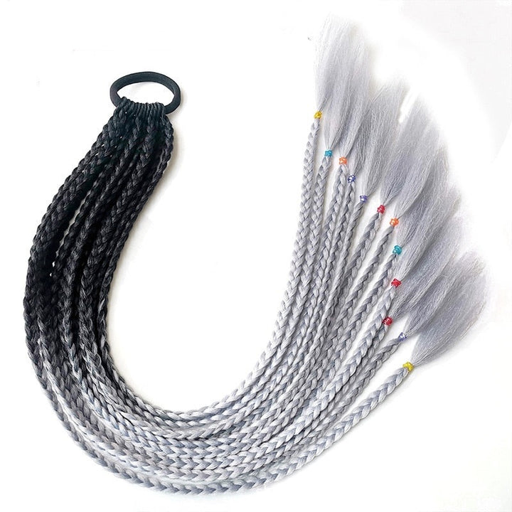 Vibrant Multi-Coloured Hair Extensions-Black Gray-State of Style