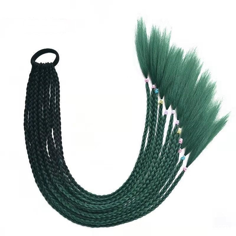 Vibrant Multi-Coloured Hair Extensions-Black Green-State of Style