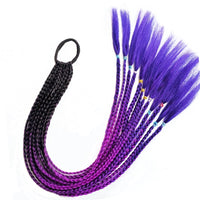 Vibrant Multi-Coloured Hair Extensions-Black Purple Violet-State of Style