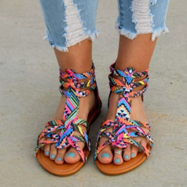 Vibrant Sandals | Colourful & Stylish Women's Footwear-Blue-3.0-State of Style