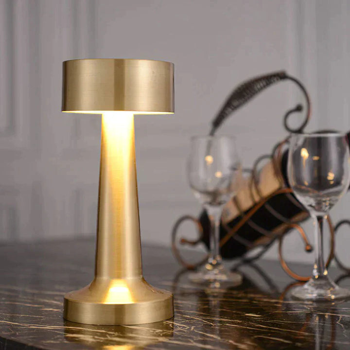 Victor Modern Dimmable Table Lamp-Gold-Cylinder-State of Style