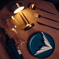 Victor Modern Dimmable Table Lamp-Gold-Cylinder-State of Style