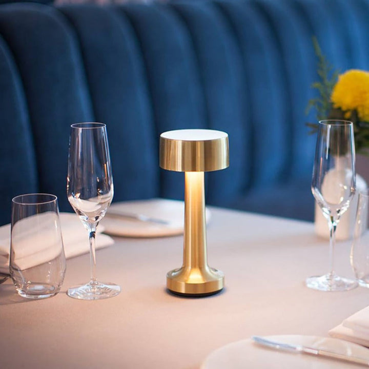 Victor Modern Dimmable Table Lamp-Gold-Cylinder-State of Style