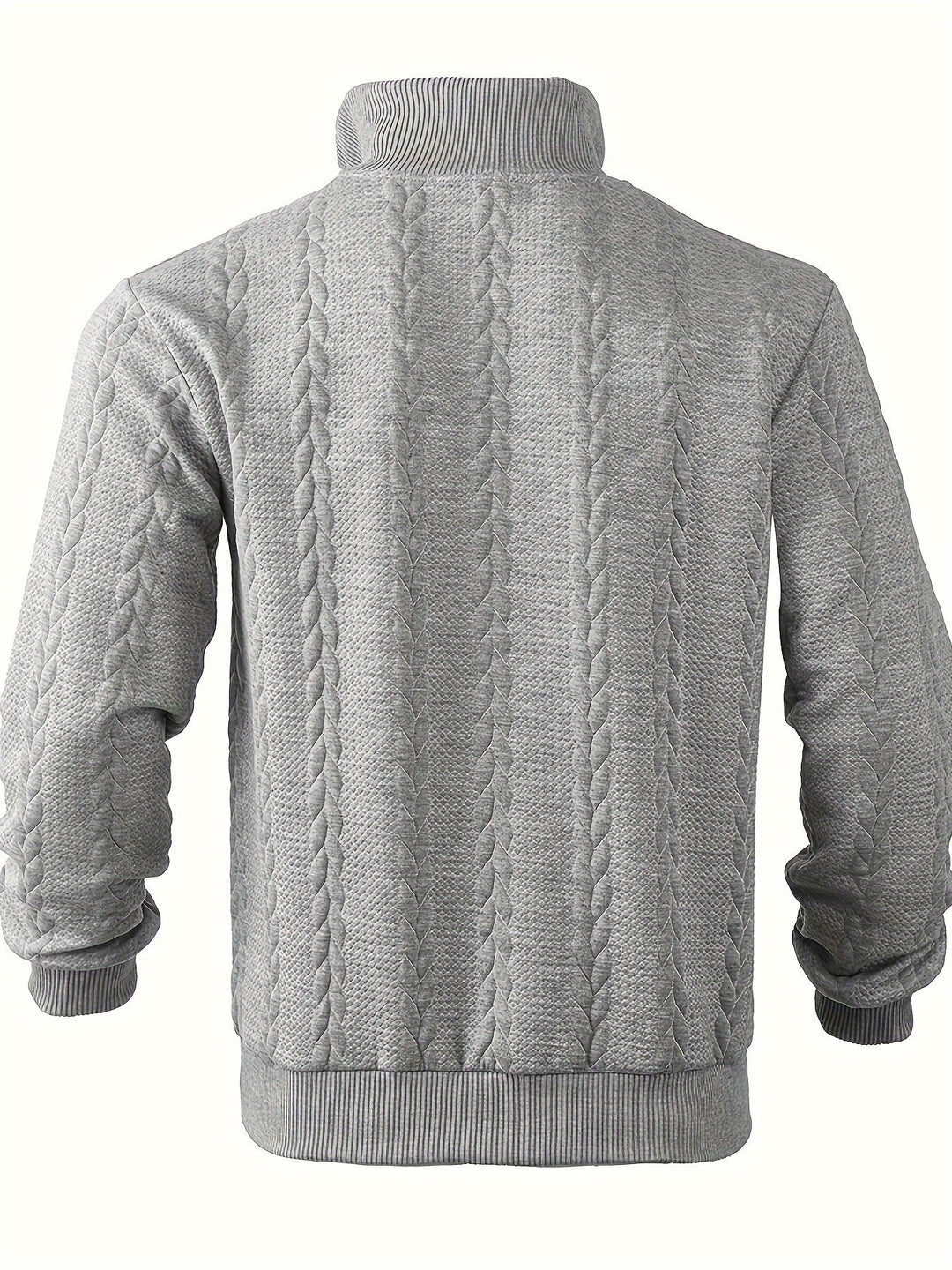 Victor Vintage Men's Sweater with Zip-White-S-State of Style