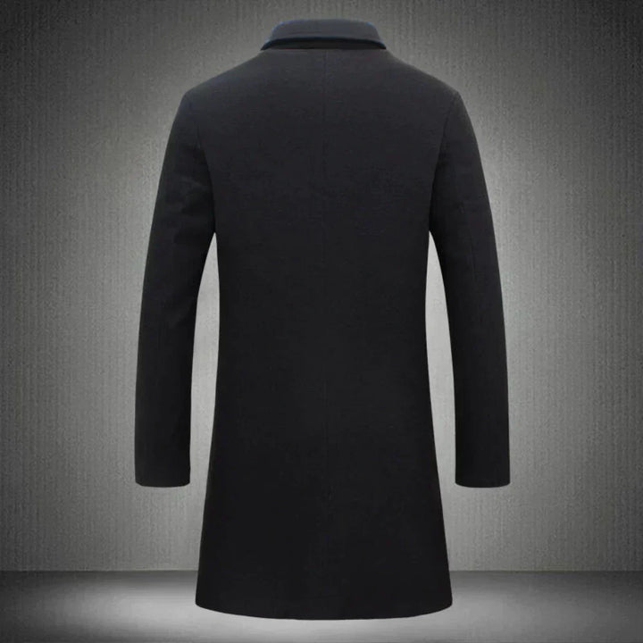Victor Wool Men's Coat-Black-XS-State of Style