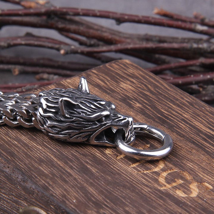 Viking Wolf Charm Bracelet – Ragnar-19cm-State of Style