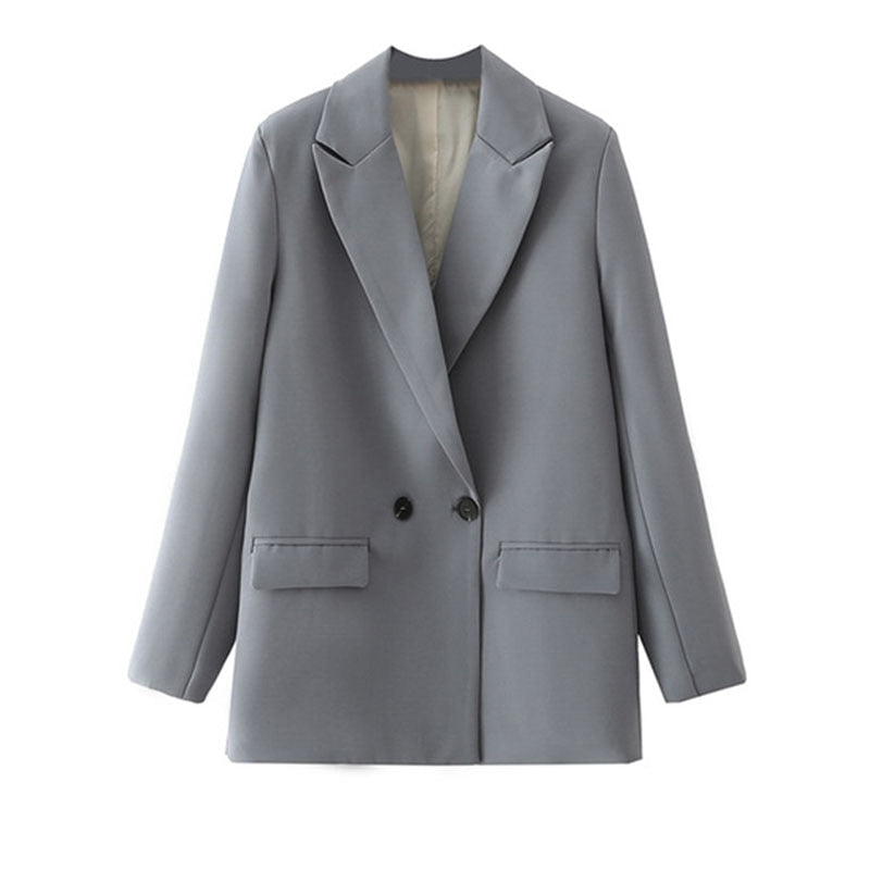 Vintage Blazer for Women – Timeless Elegance with Retro Charm-Dark Grey-S-State of Style