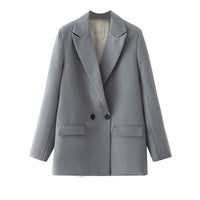 Vintage Blazer for Women – Timeless Elegance with Retro Charm-Dark Grey-S-State of Style