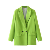 Vintage Blazer for Women – Timeless Elegance with Retro Charm-Dark Khaki-S-State of Style
