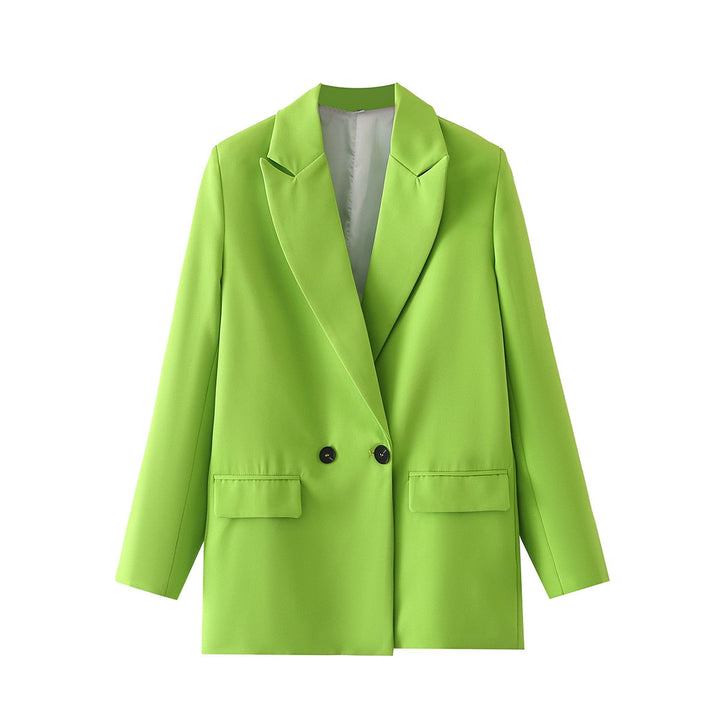 Vintage Blazer for Women – Timeless Elegance with Retro Charm-Dark Khaki-S-State of Style