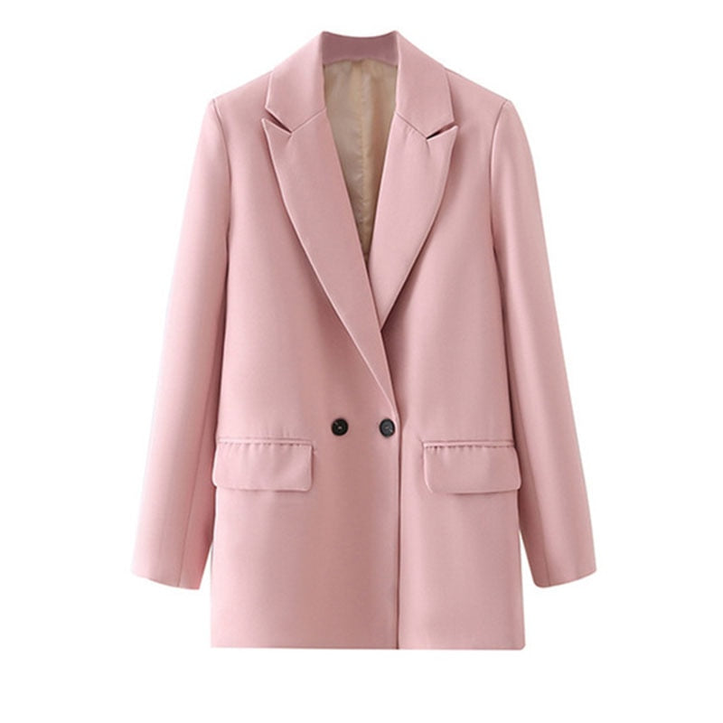 Vintage Blazer for Women – Timeless Elegance with Retro Charm-Light Pink-S-State of Style