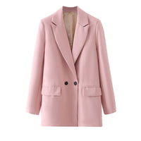Vintage Blazer for Women – Timeless Elegance with Retro Charm-Light Pink-S-State of Style