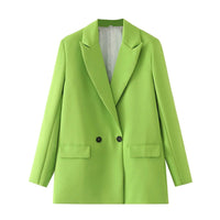 Vintage Blazer for Women – Timeless Elegance with Retro Charm-Lime-S-State of Style