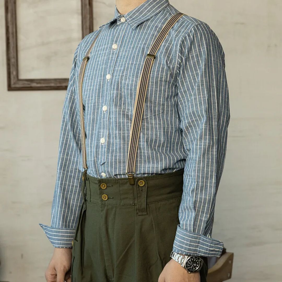 Vintage Cotton Shirt Adam – Classic Long-Sleeve Heritage Style-S-State of Style