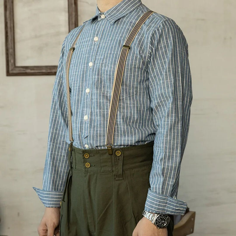 Vintage Cotton Shirt Adam – Classic Long-Sleeve Heritage Style-S-State of Style