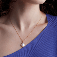 Vintage Gold Pearl Necklace - Lumina-State of Style