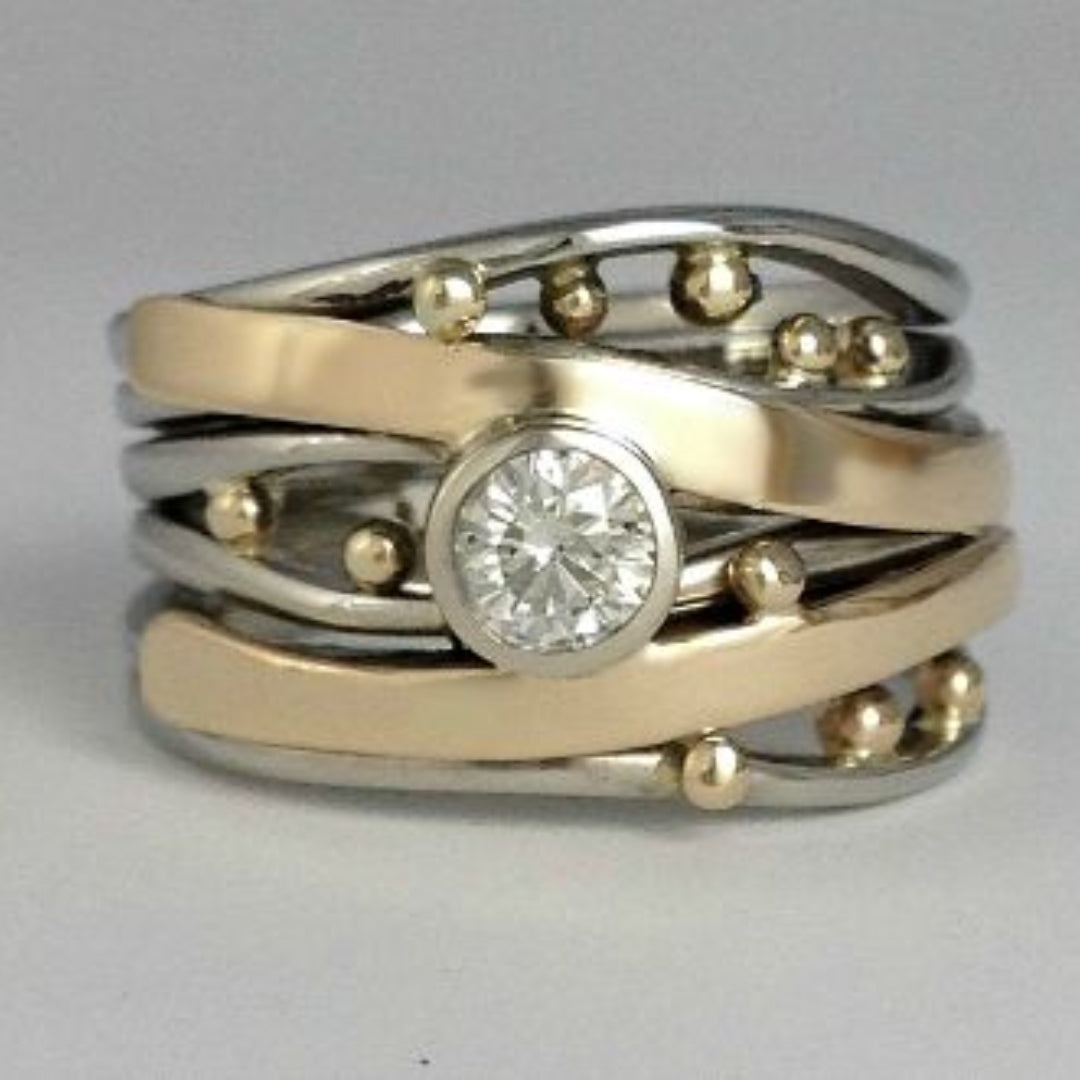 Vintage Gold Zirconia Ring – Celia-6-State of Style