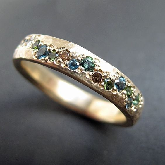 Vintage Golden Colourful Ring - Lysanne-6-State of Style