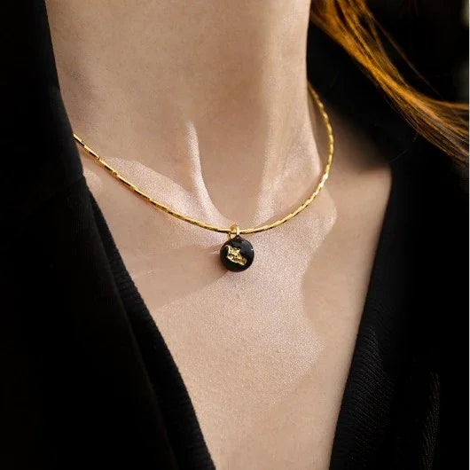 Vintage Golden Crack Necklace - Iris-State of Style
