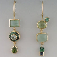 Vintage Green Earrings - Floriana-State of Style